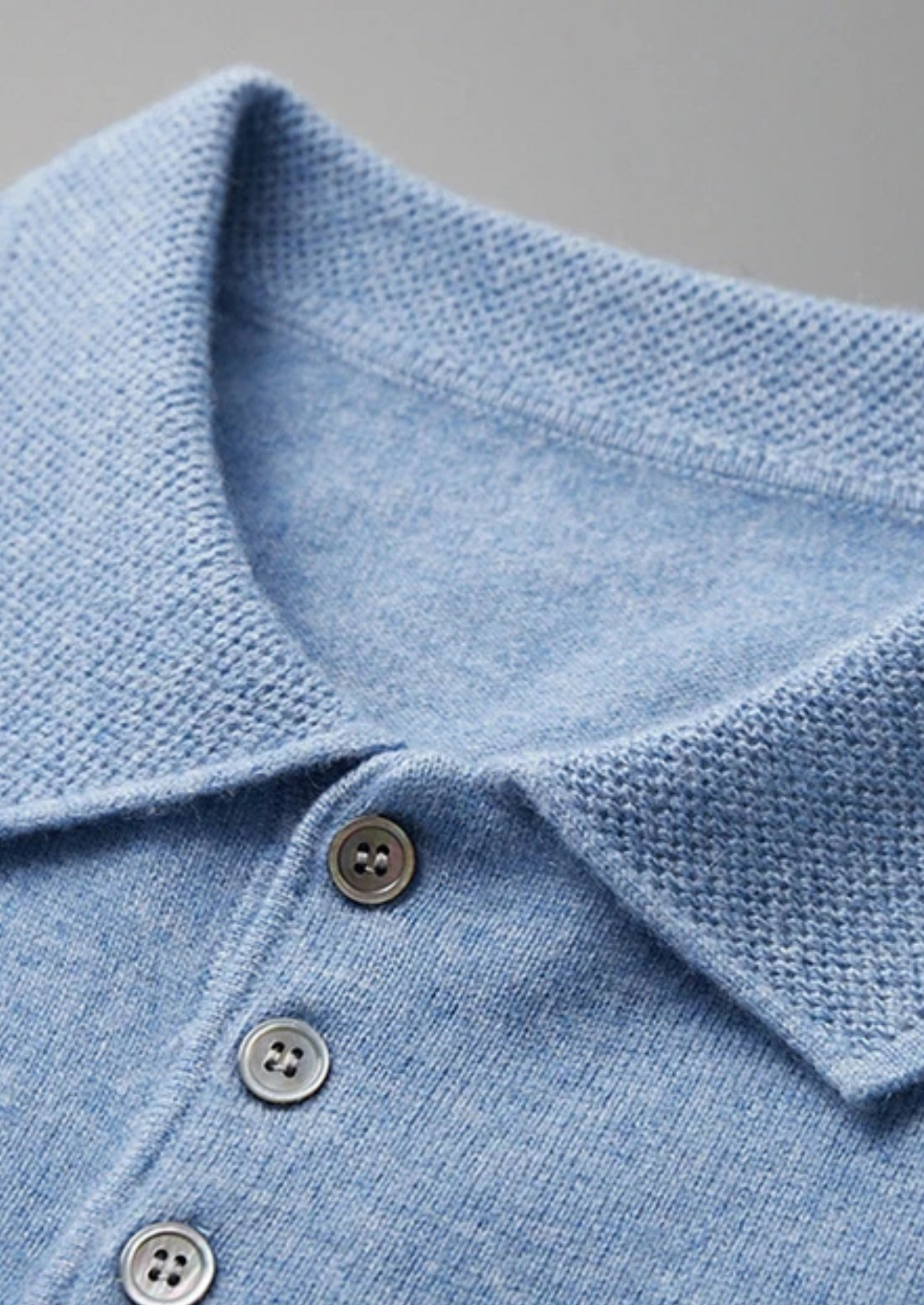 100% CASHMERE CLASSIC POLO SHIRT