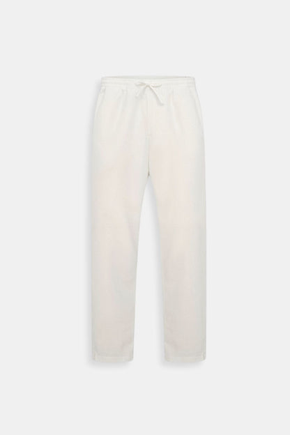 Cotton & Linen Blend Drawstring Pants