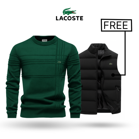 LACOSTE | Рrеmіum Sweater + Stylus Vest Free