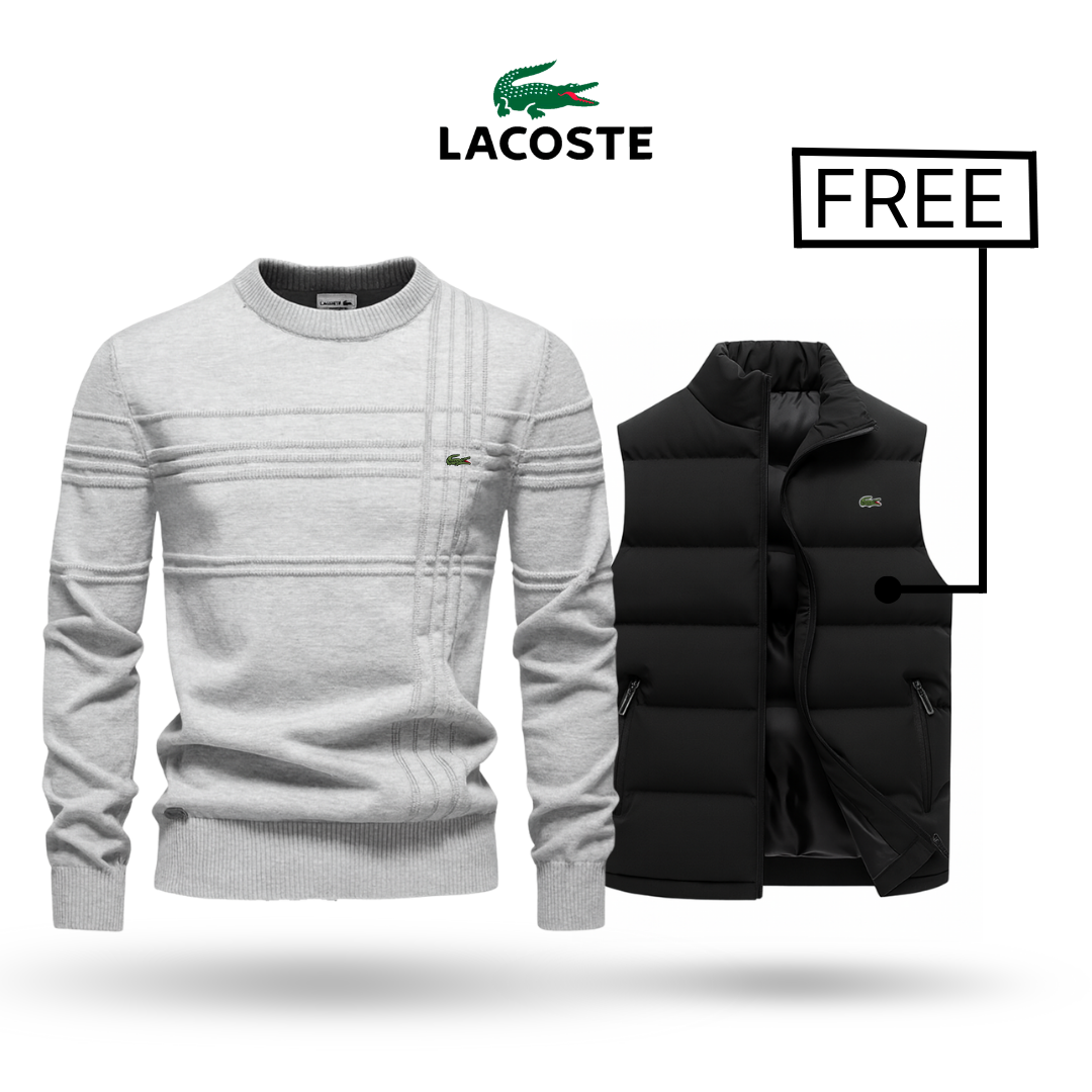 LACOSTE | Рrеmіum Sweater + Stylus Vest Free