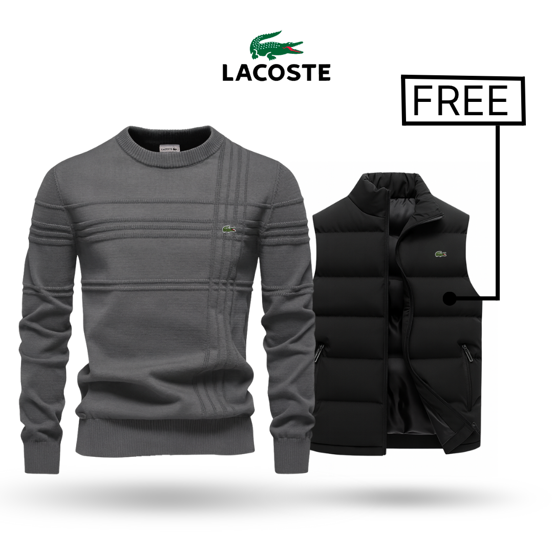 LACOSTE | Рrеmіum Sweater + Stylus Vest Free